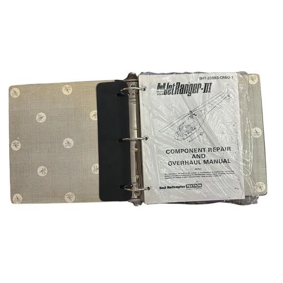 bell jet ranger III model 206B component repair and overhaul manual Rare - Picture 1 of 10